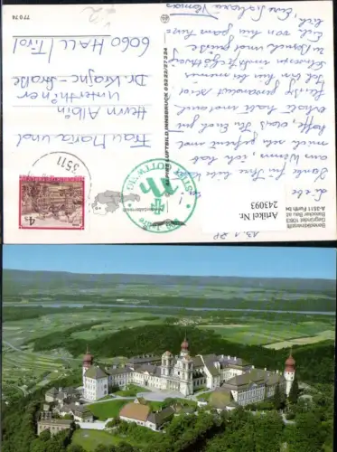 243093,Benediktinerstift Göttweig in d. Wachau b. Furth pub Alpine Luftbild 77074