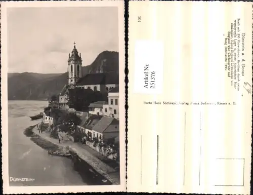 251376,Dürnstein an d. Donau Teilansicht Kirche