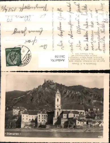 261150,Dürnstein an d. Donau Teilansicht Kirche m. Ruine