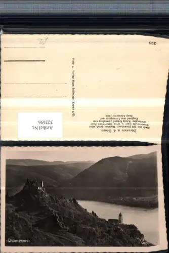 322696,Dürnstein an d. Donau Teilansicht m. Ruine