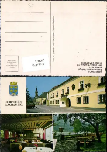 367072,Loiben in d. Wachau Loibnerhof Restaurant Weingut Mehrbildkarte