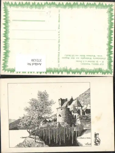 372120,Künstler AK Ulf Seidl St. Michael an d.Donau Wehrkirche Kirche