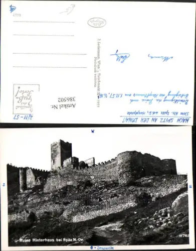 386502,Ruine Hinterhaus b. Spitz an d. Donau