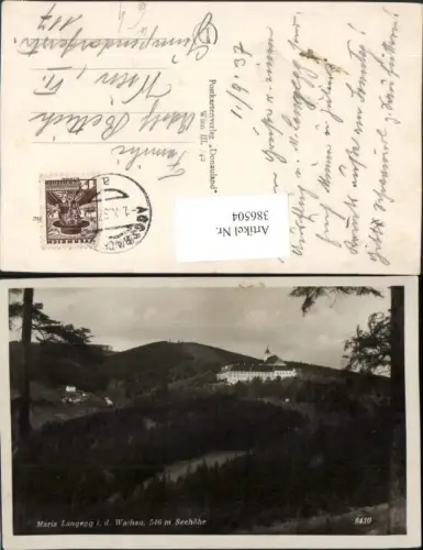 386504,Maria Langegg in d. Wachau Kirche b. Mautern