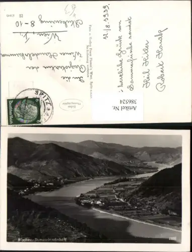 386524,Wachau Donaulandschaft m. Spitz an d. Donau