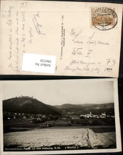 386528,Furth in d. Wachau Totale m. Stift Göttweig
