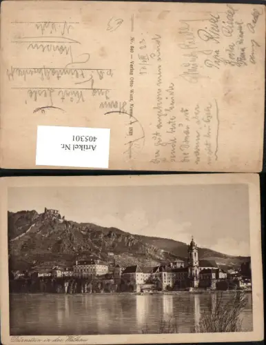 405301,Dürnstein an d. Donau Totale m. Ruine