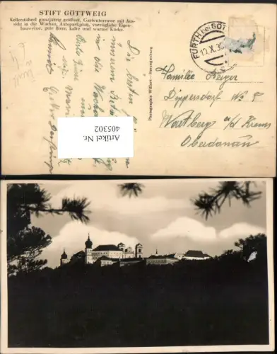 405302,Stift Göttweig b. Furth
