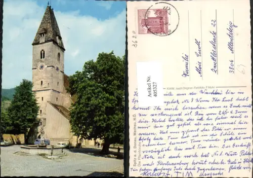 405327,Spitz an d. Donau Pfarrkirche Kirche Brunnen