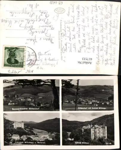 417533,Sittendorf Totale Schloss Wildegg Meierei Mehrbildkarte