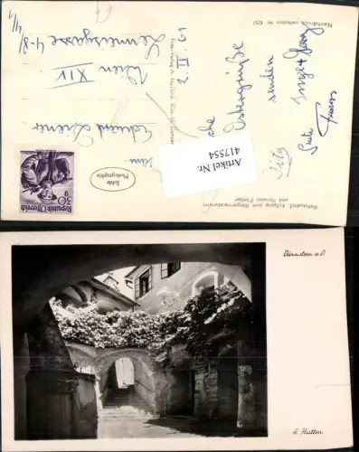 417554,Dürnstein an d. Donau Rathaushof Aufgang Stiege