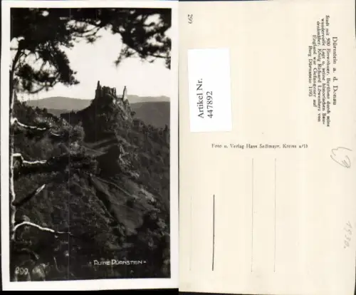 447892,Ruine Dürnstein an d. Donau