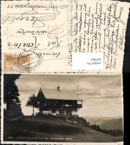 447903,Theresiahütte Berghütte am Jauerling b. Spitz