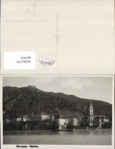 447915,Dürnstein in d. Wachau Teilansicht m. Ruine pub J. Zipperle