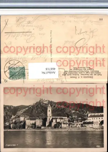468718,Dürnstein an d. Donau Totale m. Ruine