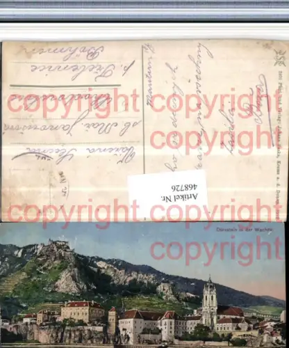 468726,Dürnstein in d. Wachau Totale m. Ruine