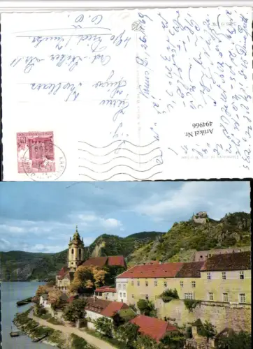 ,Dürnstein in d. Wachau Teilansicht Kirche m. Ruine