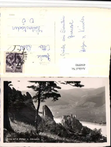 ,Dürnstein an d. Donau Ruine m. Zinken