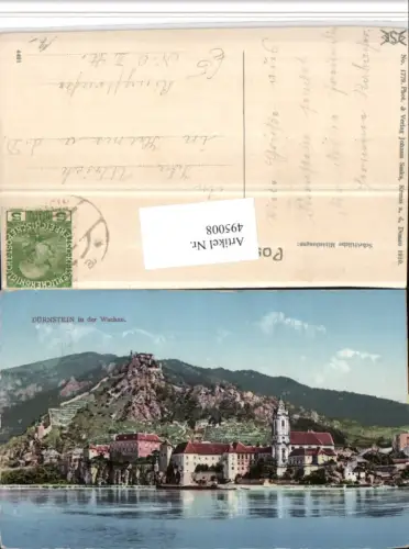 ,Dürnstein in d. Wachau Totale m. Ruine