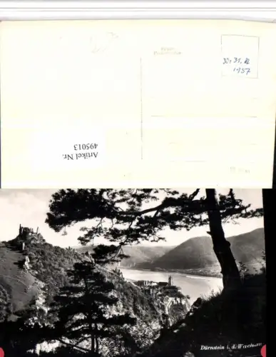 ,Dürnstein in d. Wachau Totale m. Ruine