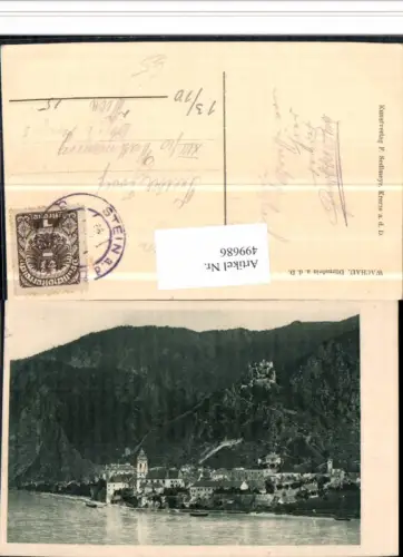 499686,Wachau Dürnstein an d. Donau Totale m. Ruine