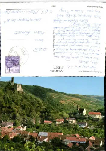 511537,Senftenberg im Kremstal Totale m. Ruine