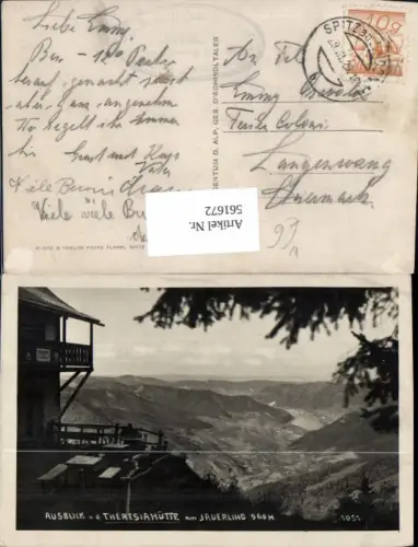 561672,Ausblick v. d. Theresiahütte am Jauerling b. Spitz a. d. Donau