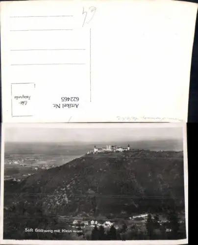 622465,Foto Ak Stift Göttweig m. Klein-Wien Furth b. Göttweig