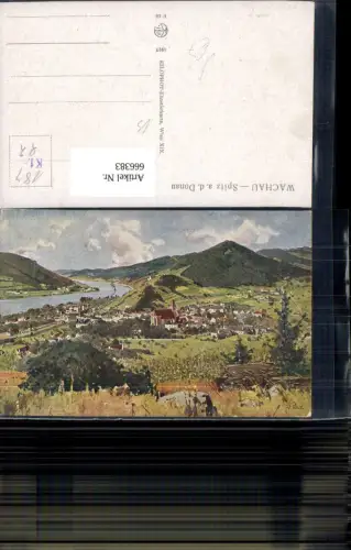 666383,Künstler Ak Wachau Spitz a.d. Donau pub Kilophot F 10