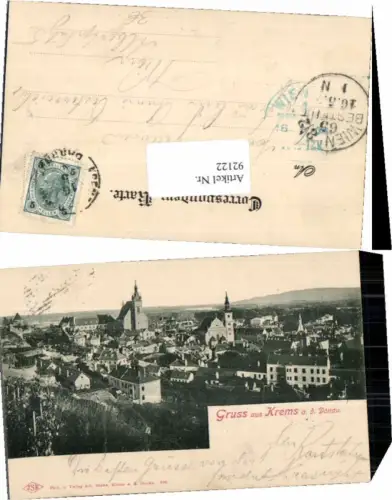 92122,Gruss aus Krems a.d. Donau 1899