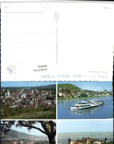 ,Krems an d. Donau Stein Rossatz Totale Stift Göttweig Mehrbildkarte