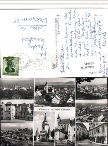 ,Krems an d. Donau Totale Kirche Tor Stift Göttweig Mehrbildkarte