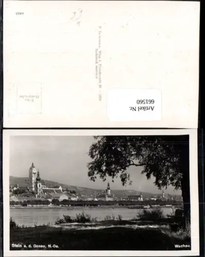 661560,Foto Ak Krems Stein a. d. Donau Wachau Ansicht mit Schiff Dampfer