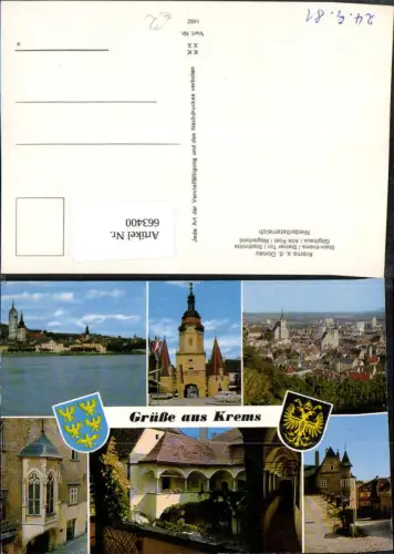 663400,Mehrbild Ak Krems Stein-Krems Steiner Tor Göglhaus Alte Post