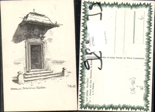 677961 Künstler AK Ulf Seidl Wachau Krems an der Donau Piaristen