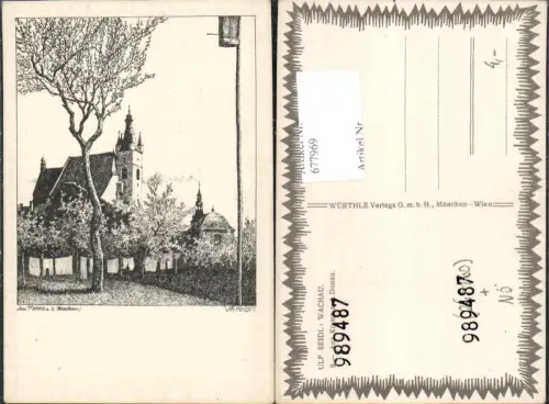 677969 Künstler AK Ulf Seidl Wachau Krems an der Donau