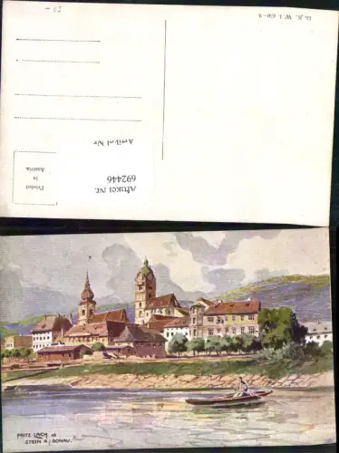 692446 Künstler AK Fritz Lach Stein an der Donau bei Krems
