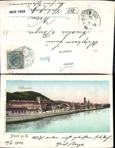 692450 Stein an der Donau bei Krems Volksschule 1904