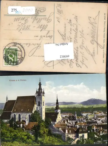 693012 tolle AK Krems an der Donau pub Johann Saska 2737