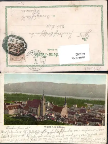 693062 Lithographie Krems an der Donau gel Königsstadl Böhmen Městec Králové