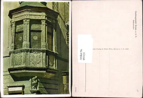 693133 Krems an der Donau Rathauserker Rathaus Erker pub Otto Wurz