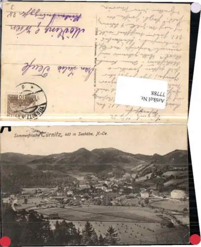 77788,Sommerfrische Türnitz Totale 1923 Ledermann 23