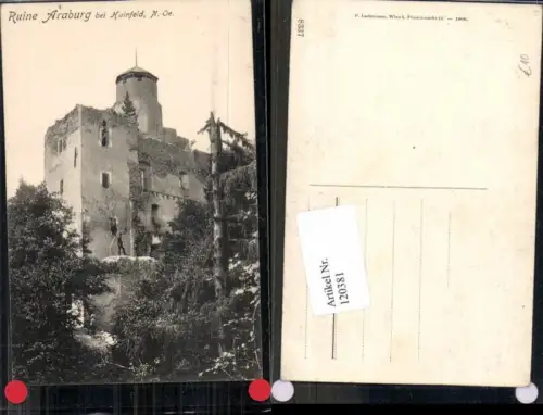 120381,Ruine Araburg bei Hainfeld lilienfeld 1910