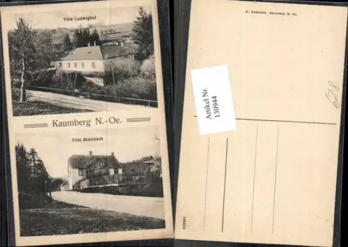 130944,Kaumberg Villa Steinbach Villa Ludwighof 1905