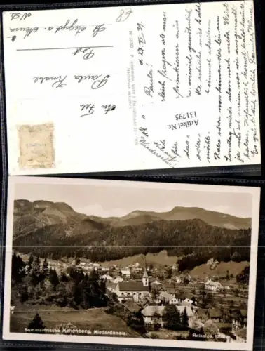 131795,Hohenberg Niederdonau m. Reisalpe