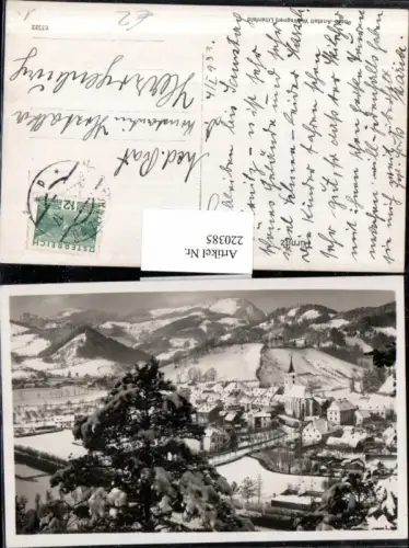 220385,Türnitz Totale Winterbild