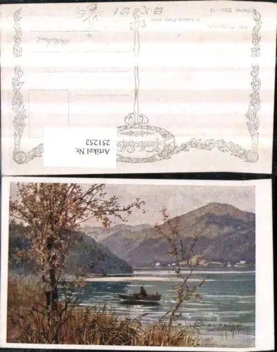 251252,Künstler AK Ludwig Prinz Erlaufsee See b. Mitterbach Partie Ruderboot pub Brüder Kohn B.K.W.I. 226euro13