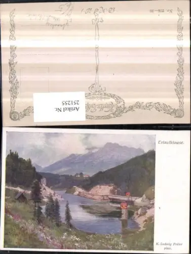 251255,Künstler AK K. Ludwig Prinz Erlaufkaluse Mariazellerbahn b. Annaberg pub Brüder Kohn B.K.W.I. 226euro10