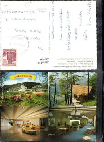 259790,Freiland Lehenrotte Franz-Bauer-Erholungs- u. Genesungsheim Aussichtswarte Mehrbildkarte