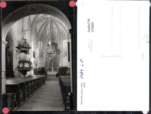 259804,Türnitz Pfarrkirche Kirche Innenansicht Kanzel